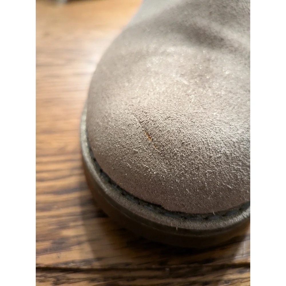 UGG Australia Kids Suede Lace Up Side Zip Boots Tan Glitter Size 3 - Picture 6 of 10
